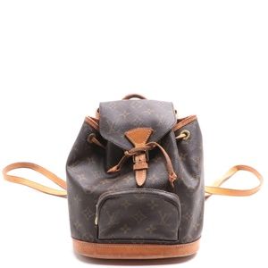 Vintage Louis Vuitton Montsouris PM Backpack in Monogram Canvas and Leather
